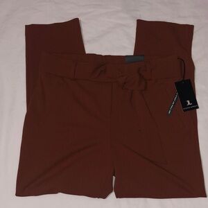 Jules & Leopold Pull on Slim, Ankle Women's brown brick Trousers M